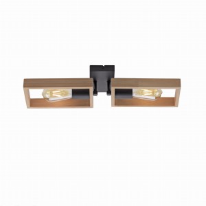 Lampa sufitowa FRANKY 2 - punktowa czarny LeuchtenDirekt - 15657-18