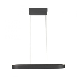 Lampa wisząca LED Q-STRETTO, czarna, z pilotem 2688-18 Paul Neuhaus