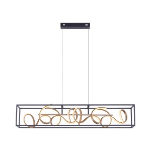 Lampa wisząca sufitowa SELINA 4 - punktowa czarny PaulNeuhaus - 2416-18