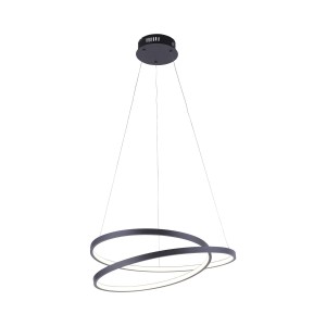 Lampa wisząca sufitowa ROMAN 1 - punktowa czarny PaulNeuhaus - 2472-18