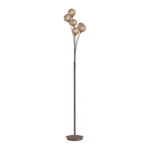 Lampa podłogowa stojąca GRETA 6 - punktowa rdzawy PaulNeuhaus - 398-48