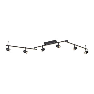 Lampa sufitowa BARIK 7 - punktowa czarny PaulNeuhaus - 6526-18