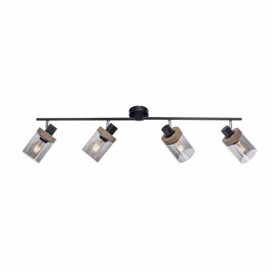 Lampa sufitowa PASQUAL 4 - punktowa czarny LeuchtenDirekt - 11313-18
