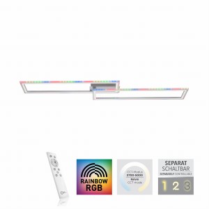 Lampa sufitowa FELIX60 2 - punktowa srebrny LeuchtenDirekt - 14635-55