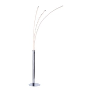 Lampa podłogowa stojąca MAJA 3 - punktowa chrom LeuchtenDirekt - 15383-55