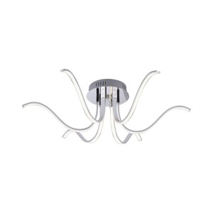 Lampa sufitowa VALERIE 6 - punktowa chrom LeuchtenDirekt - 15342-17