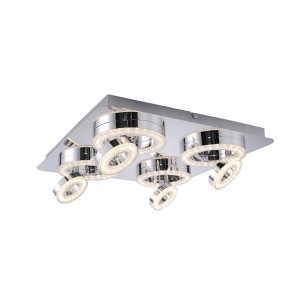 Lampa sufitowa TIM 8 - punktowa chrom LeuchtenDirekt - 14522-17