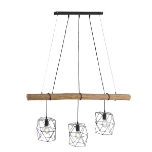 Lampa wisząca sufitowa EDGAR 3 - punktowa czarny LeuchtenDirekt - 15503-18