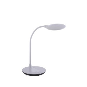 Lampa stołowa LED, biała, ściemniana, CCT, zawiera stację ładującą do smartfona ASTRID 1 - punktowa Biały LeuchtenDirekt - 14416-16