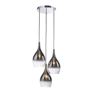 Lampa wisząca sufitowa PILUA 3 - punktowa chrom PaulNeuhaus - 2062-17