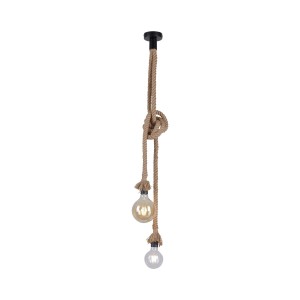 Lampa wisząca sufitowa ROPE 2 - punktowa czarny LeuchtenDirekt - 15482-18