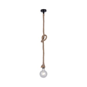 Lampa wisząca sufitowa ROPE 1 - punktowa czarny LeuchtenDirekt - 15481-18